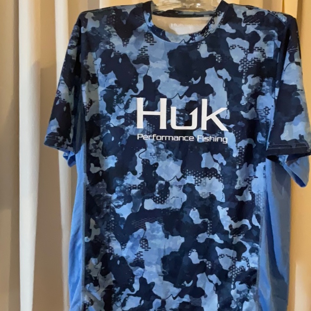 Huk Blue Camouflage Short Sleeve Tee